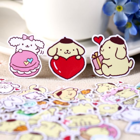 Pompompurin Waterproof  Stickers - Picture 1 of 4